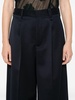 pleated wide-leg trousers