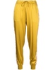 tapered silk trousers