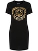 tiger head-print T-shirt dress