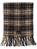 checked knitted scarf