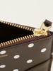 polka-dot print leather purse