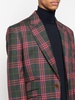 checked virgin wool blazer