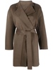 Edina wool-blend wrap coat