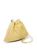 Arriccio pleated leather clutch