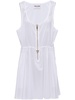 sleeveless technical silk dress