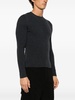 Compact crew-neck wool jumper