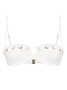 White Halliday Eyelet Balconette Bikini Top