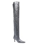 glitter thigh-high boots