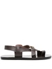 Paris flat leather sandals