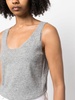 scoop-neck knitted tank top