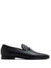 perforated horsebit-detail leather loafers