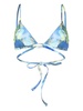 watercolour-print triangle bikini top