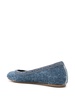 Duchess denim ballerina shoes