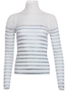 striped crew-neck jumper