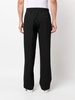 elasticated cotton wide-leg trousers 