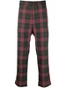 virgin-wool tartan trousers