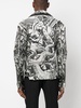 tattoo-print biker jacket 