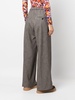 high-waisted wide-leg trousers