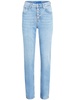 high-rise tapered jeans