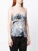 denim-print camisole