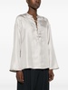 Zamia faille silk blouse