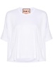 draped cotton T-shirt