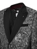 tattoo-print twill blazer