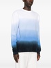 logo-print ombré-effect sweatshirt