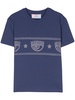 Logomania-stud cotton T-shirt