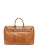 logo-stamp leather holdall