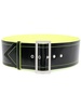 contrast wide-buckle belt