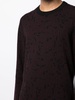 patterned intarsia-knit wool jumper