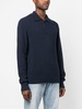 button-front long-sleeved polo shirt