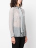 geometric-pattern silk blouse