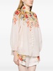 Alight floral-print linen blouse