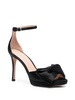 100mm bow-detail satin sandals