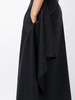 Bassia draped wool skirt