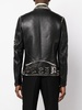 Rockstud-embellished leather biker jacket 