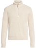 half-zip knitted jumper 