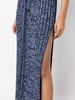 ribbed marl-knit maxi skirt