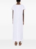 Monili-chain linen maxi dress