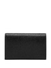 Black Wallet With Laminated Leather In Grained Leather Man