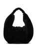 RUFFLE SHOPPER - VELVET SHOULDER BAG