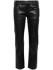 Boy Straight leather trousers