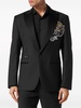 tattoo-appliqué single-breasted blazer