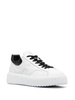 H-Stripes calf leather sneakers with logo