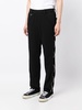 logo-patch straight-leg trousers