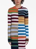 patchwork striped jumper