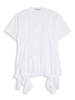 ruffled jersey T-shirt