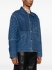 crescent moon-print denim jacket